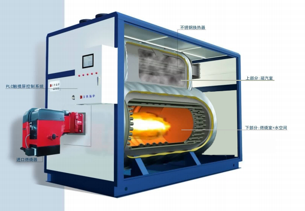 方快燃油氣真空鍋爐內部